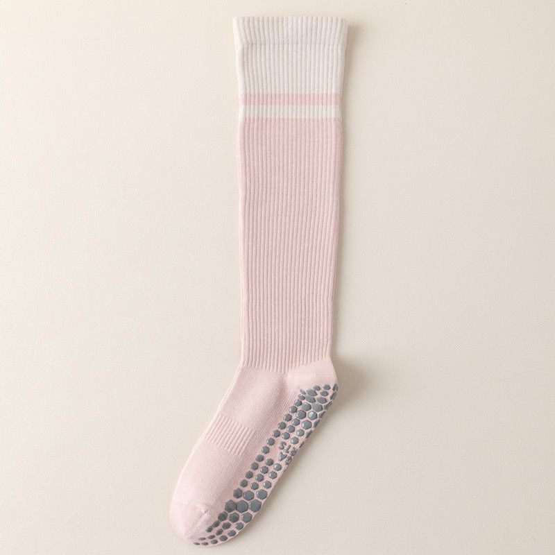 

Fine Piano Yoga Socks Non Slip Professional Women Toe Socks Knee Socks Pilates Socks Indoor Fitness Sports Stockings Fall and Winter Leather powder