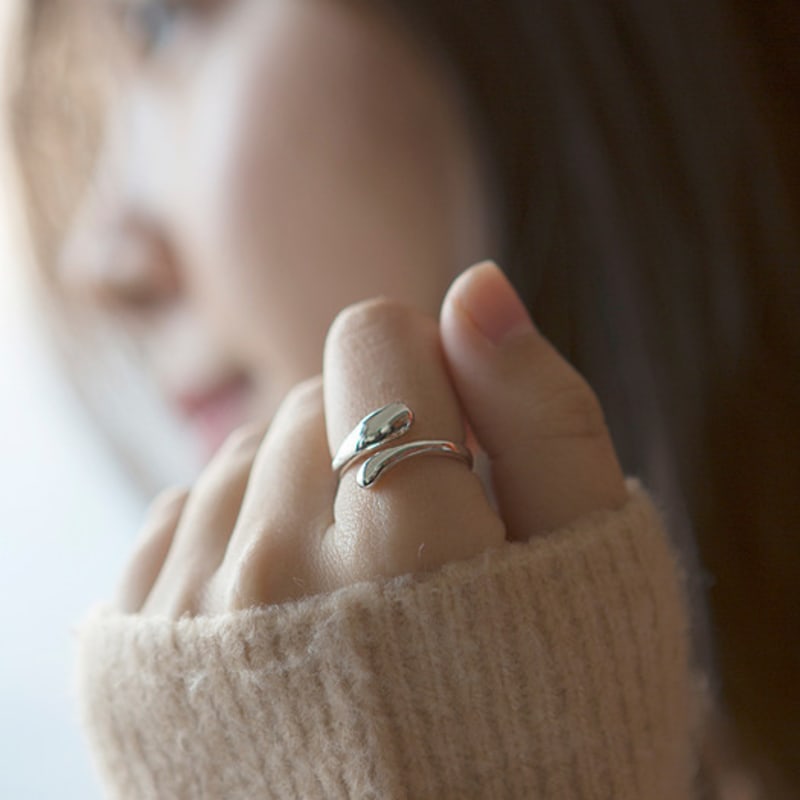 SHOVEOFF SVR-S630 Silver 925 Open Band Ring