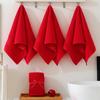 Red towel pure cotton wedding and birthday banquet embroidered pattern soft and absorbent
