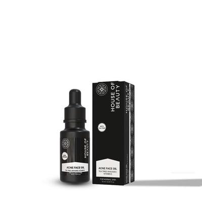 House Of Beauty Akneöl mit Teebaum, Avocado & Vit-E zum Austrocknen von pickliger & fettiger Haut (10ml)