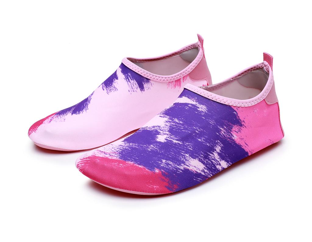 Men’s and Women’s Water Shoes Print Outdoor Beach Swimming Aqua Socks Quick-dry Non-slip Breathable Comfort Aqua Sock for Surfing Yoga Pool Exercise