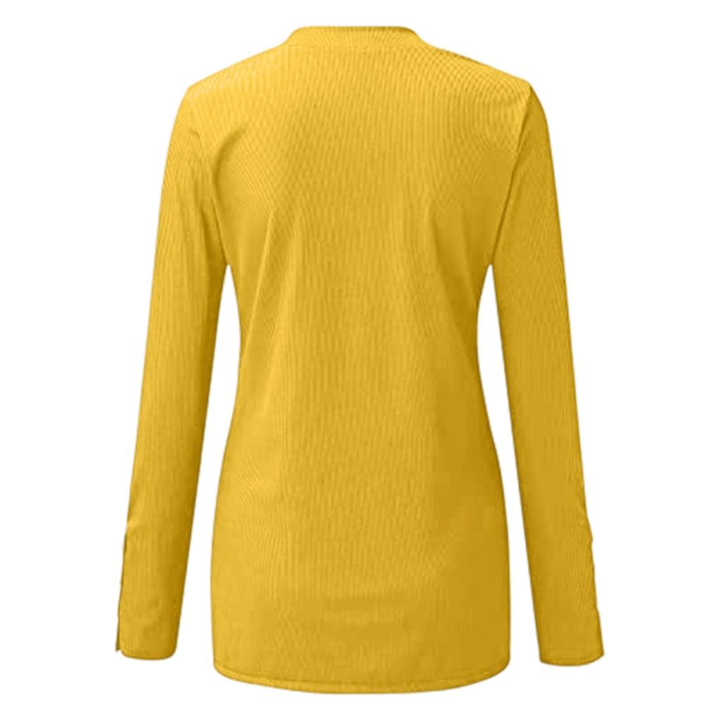 Women's And Winter Slim Bottom T-shirt Fashion Casual Color U Neck Pullover Long Sleeve Top