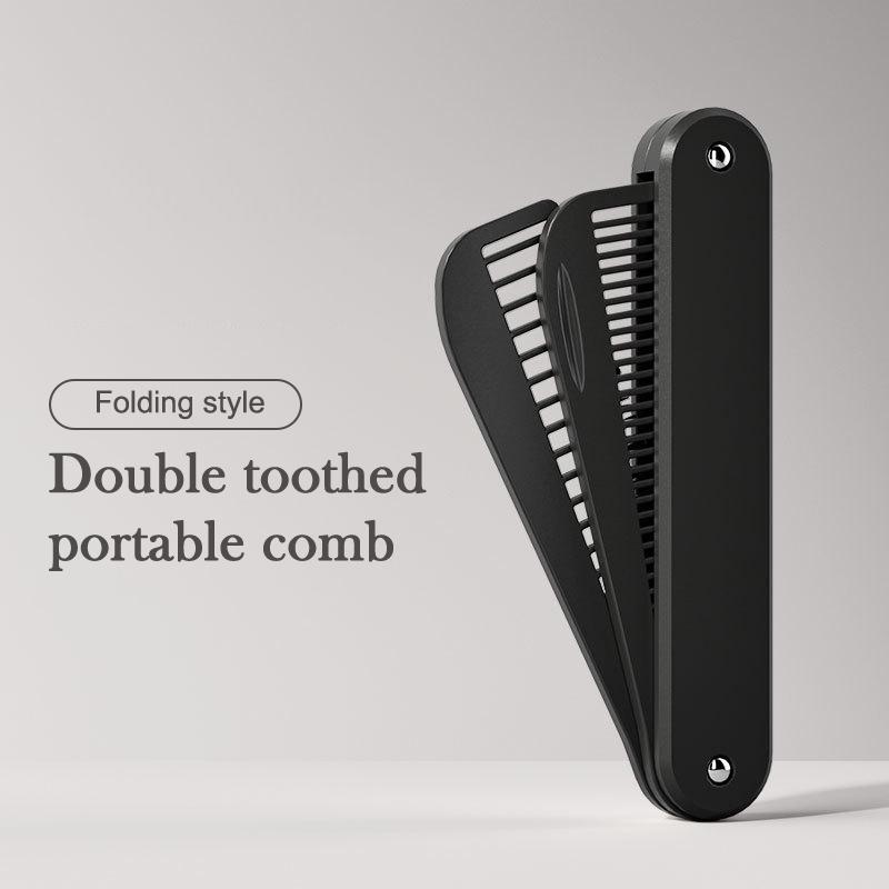 2 In In Multifuncional Portable Plastic Folding Pocket Combs Barber Men Oil Head Beard Combs Hair Styling Wide Tooth Combs