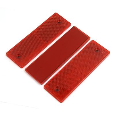 Auto Reflektor Universal Auto Rot Aufkleben Reflektor Aufkleber mit Schraubloch, 3er Pack