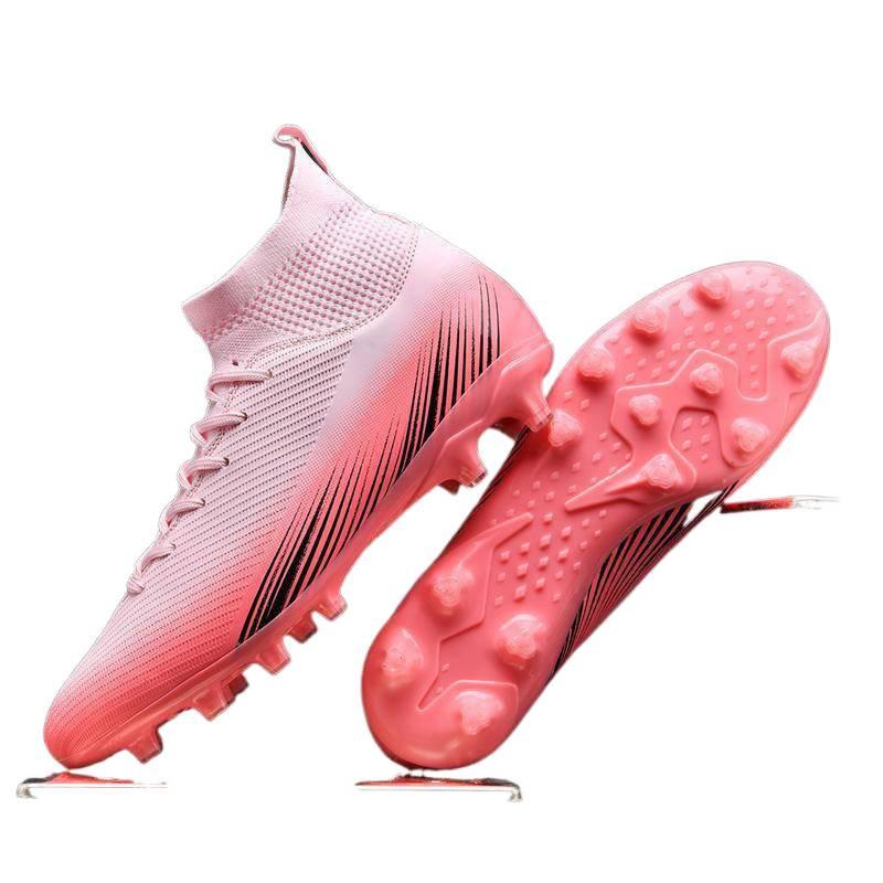 High-top Adult Football Shoes Men's and Women's TF Broken Nails Artificial Turf AG Long Nails Student Training Shoes
