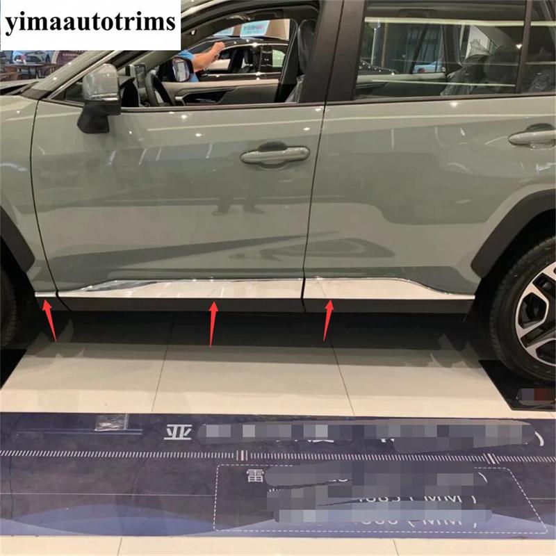 ABS Side Door Body Molding Cover Trim Side Door Protective Trim Accessories Parts For TOYOTA RAV4 RAV 4 XA50 - 2024