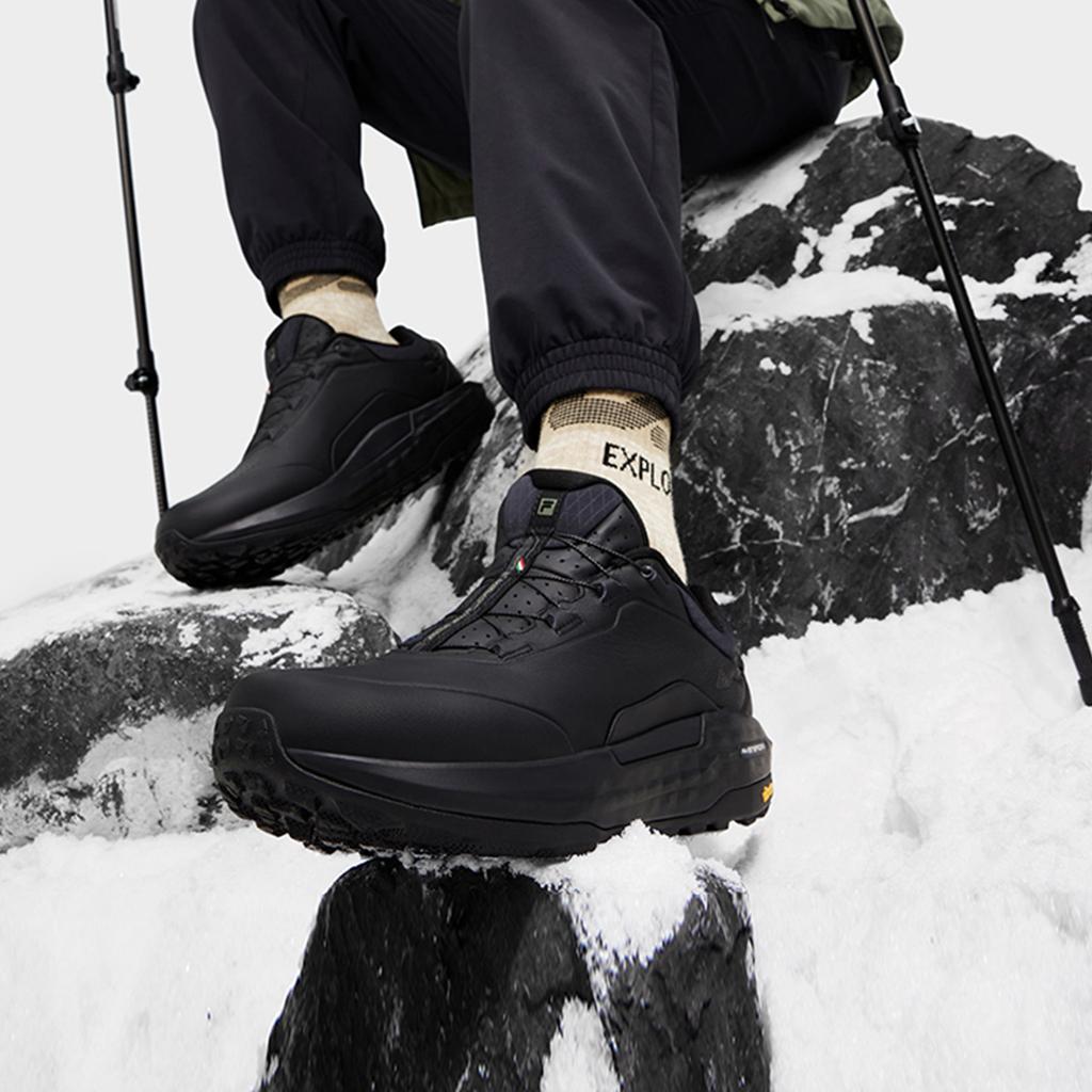 FILA Boa Explorer 2 Elite Casual Low Top Running Shoes Men sneaker Black A12M441221FBK