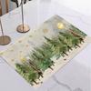 4/6/8PCS Christmas Tree Placemats Linen Non Slip Table Mats Rectangular Non Slip Dining Table for Kitchen Home Decor Essentials