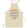 Kitchen Apron - A Raphaëlle Also Awesome - Durable Cotton - Funny France Print - Adjustable Ties