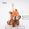 [Kagaminodo] Red Panda Keychain Plush Toy Cute Mini Small Animal