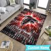 Custom NameAtlanta-Falcons Rise Up Carpet, Indoor Rug, Chair Rug, Living Rooms, Doormat Made From Polyester Home Decor Birthday Christmas Gifts