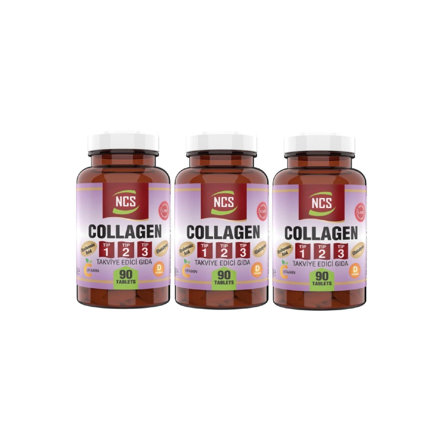 

Collagen (type) 1-2-3 Hyaluronic Acid 3 X 90 Tablet