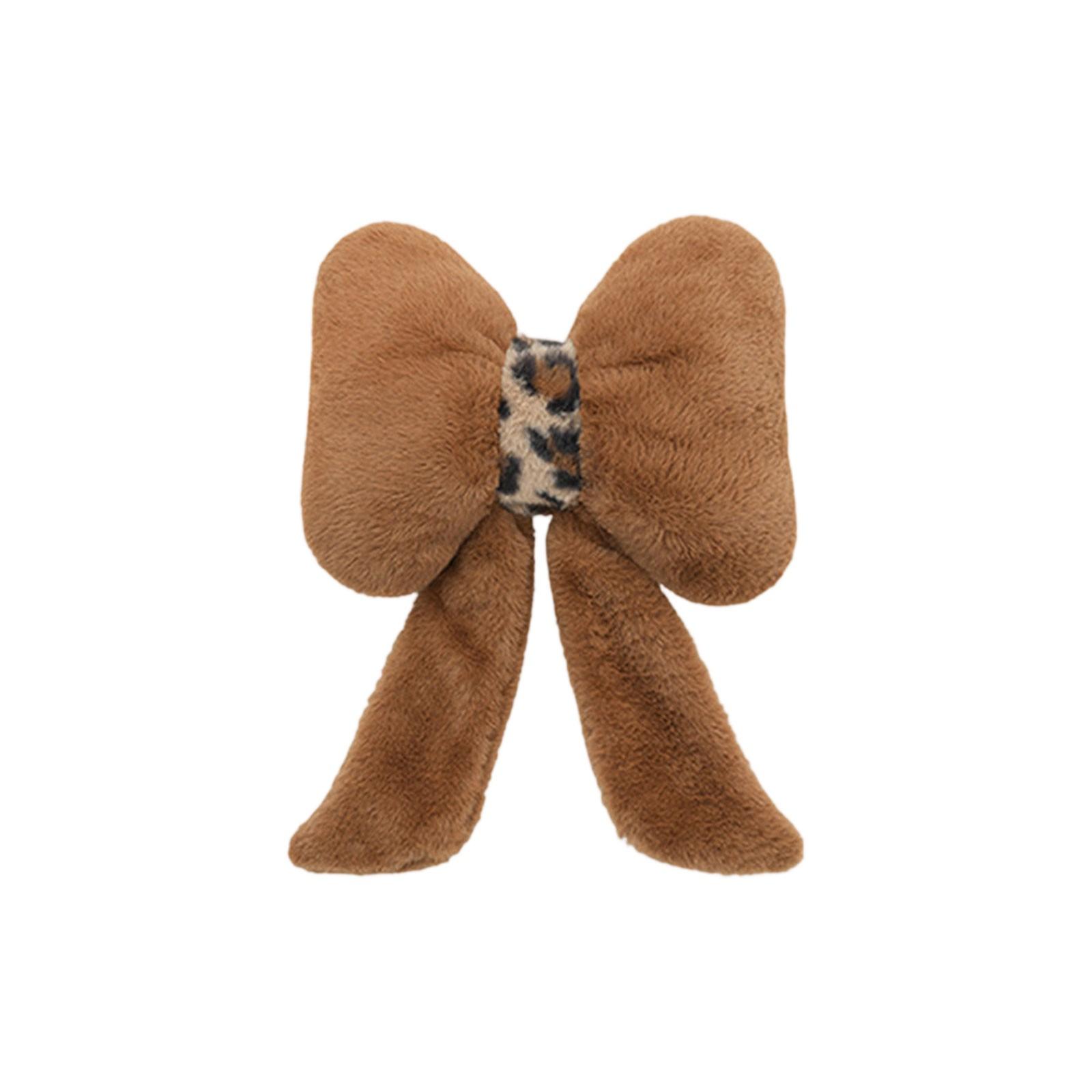 

Soft Furry Bow Throw Pillows Cute Bowknot Plush Pillow Home Decor Stuffed Bow Lumbar Pillow For Bed Couch Living Room Decor One Size