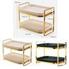 Multifunctional Storage Rack Bedroom Shower Caddy Shelf Counter Bathroom Dark Green