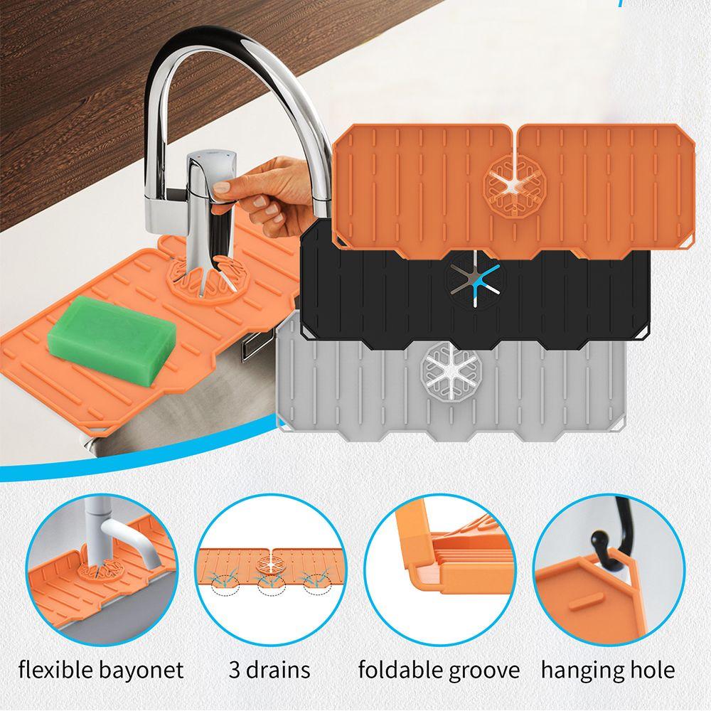 

Брызговик, оберточный кран, впитывающий коврик, подвесной силиконовый дренажный коврик, коврик для кухонного крана