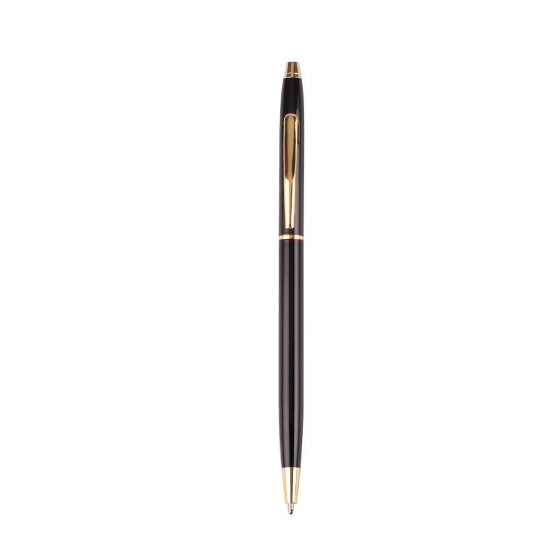 50Pcs/Lot Free Custom Logo Name High Quality New Advertising Pen Metal Ballpoint Pen Wholesale Hotel Gift Pen Office Supplies