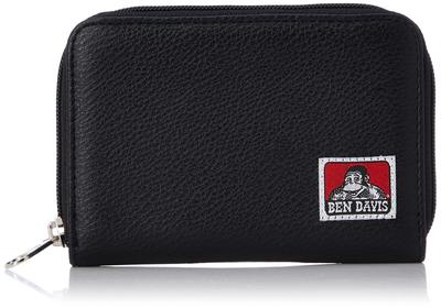 Bifold Wallet with Synthetic Black BDW-9313S Billfold, Leather,