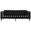 Vidaxl Sofa Z Materacem Do Spania, Czarna, 80X200 Cm, Aksamit