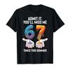 Admit It Youll Miss Me 67 Times This Summer Funny Baseball Tshirt For Men Women 100 Cotton T Shirts Short Sleeve Tops 04271