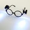 2pcs Mini Flashlight Universal Glasses Reading Lamp- 360° Rotary-Eyeglass Clip Lantern Eyeglass Flexible LED Night-Light