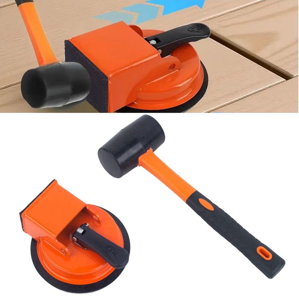 With Rubber Hammer Floor Gap Fixer Tool Vacuum Grabber for Tile PVC Flooring Installation