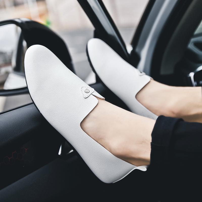 Schuhe Frühjahrs- und Sommerschuhe Doudou Schuhe lässige faule Schuhe Lederschuhe