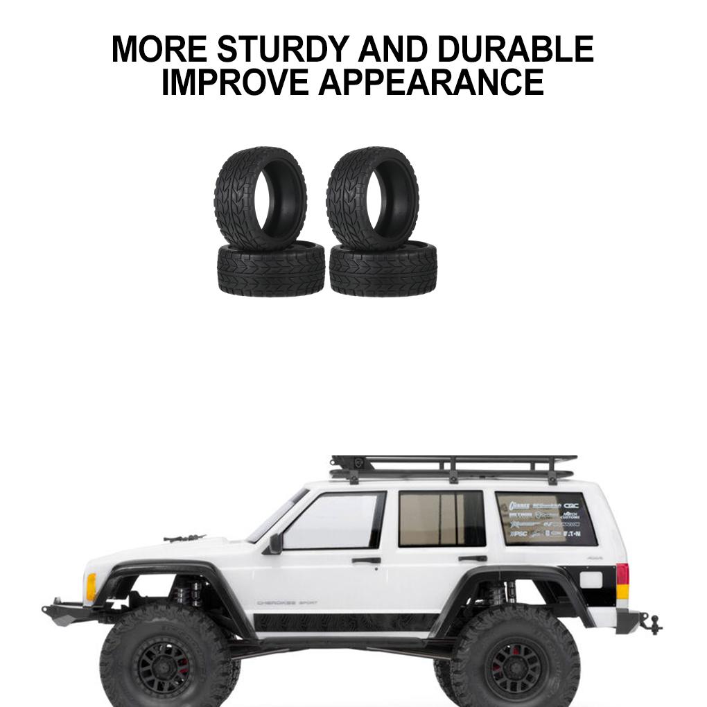 1.9 Inch Rubber Wheel Tires For 1/10 90046 94122 On-Road Vehicles RC Car Part