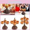 Festive Resin Pumpkin Cup And Broom Craft Set For Halloween Parties And Seasonal Home Accents
