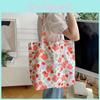 Chic Soft Canvas Tote Bag With Vibrant Floral Design Ideal For Daily Use And Beach Outings