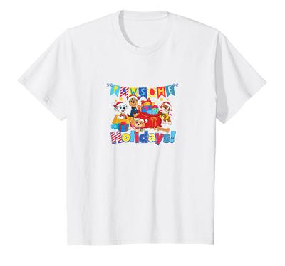 Kids' PAW Patrol Christmas Pawsome Holidays! Cute Group Shot T-Shirt