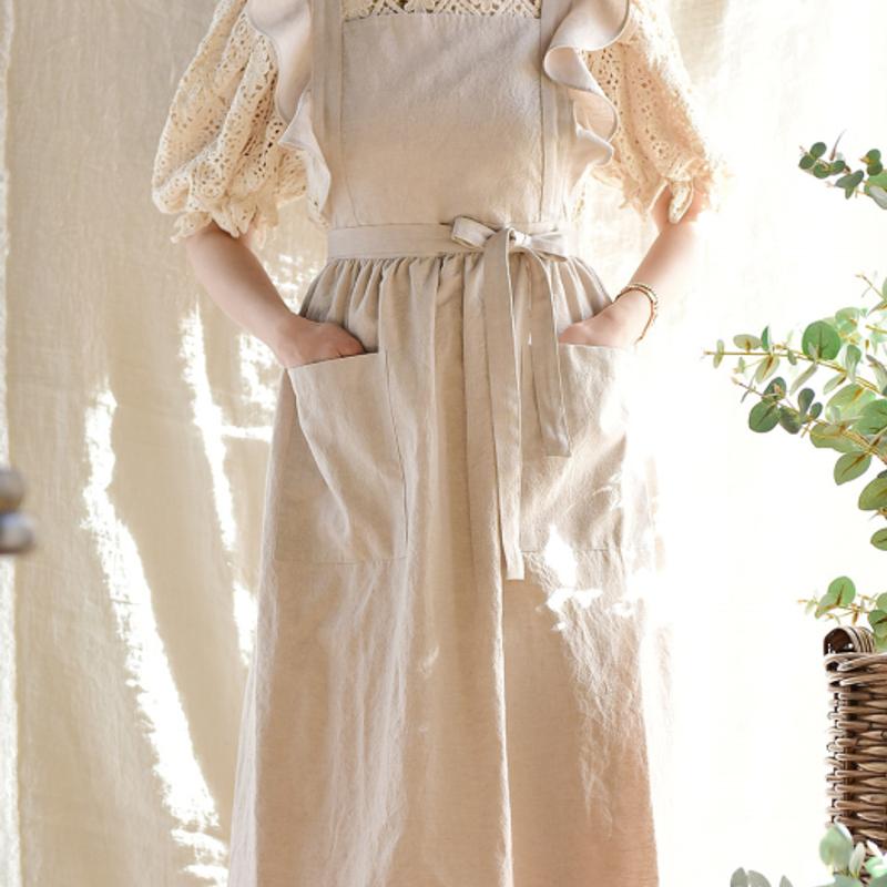 BELLELIFE Washing Basic Ruffle Apron