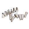 Stainless Steel Piping Tips Set DIY Rust-proof Cream Piping Nozzles Kit Reusable Professional Cake Decorating Nozzles Set