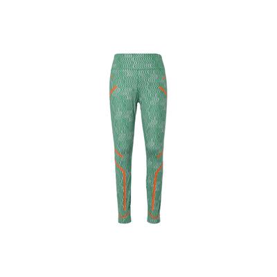 X Stella McCartney Logo Print High-Waisted Fitness Leggings Women Leggings Green HI6046