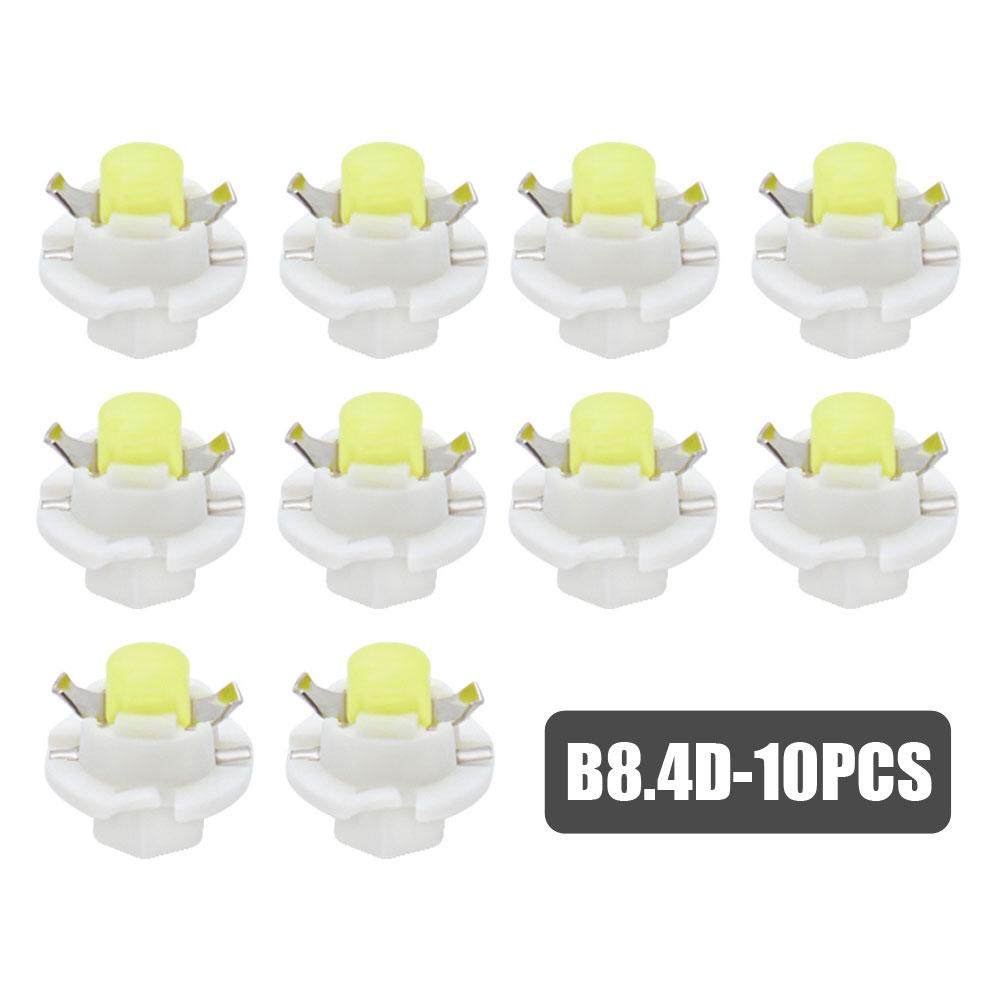10pcs Universal DC 12V Indicator Signal Lamp Car B8.4 LED Dash Board Bulb Car B8.4D Trument Panel Car Light Accessories