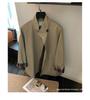 2025 Autumn Women's Petite British Style Short Trench Coat with Stand-Up Collar