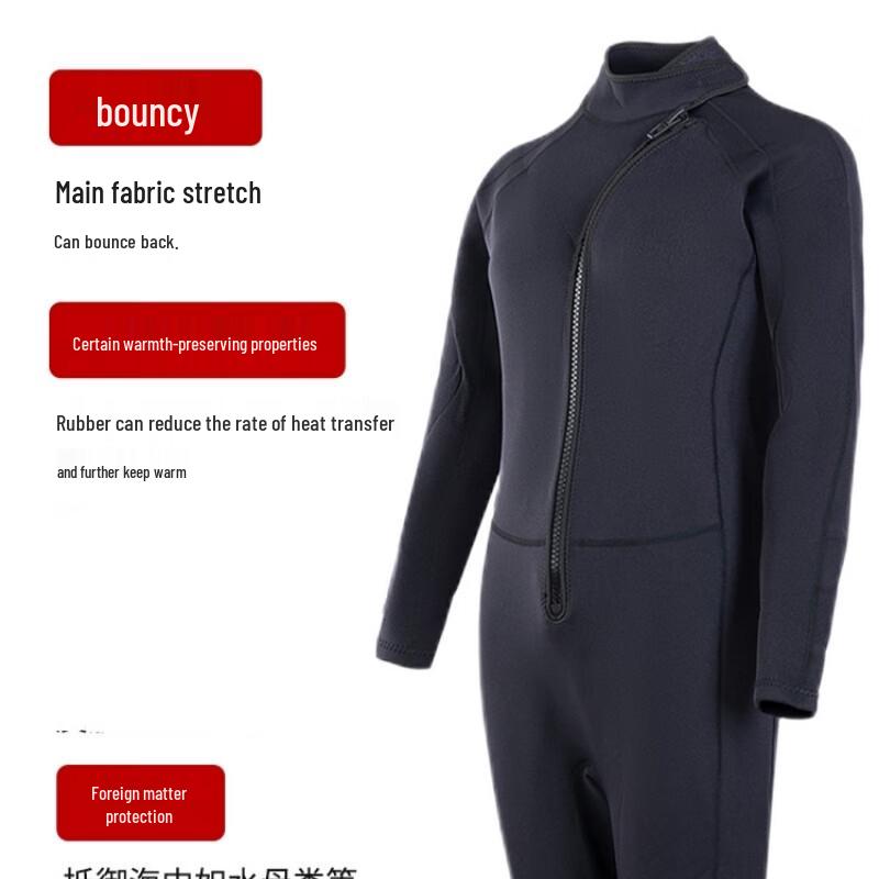 WEZHO 3mm Front-Zip Full Wetsuit