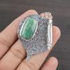 Natural Amazonite Gemstone 925 Sterling Silver Jewelry Designer Pendant 2.09" AJP-2377