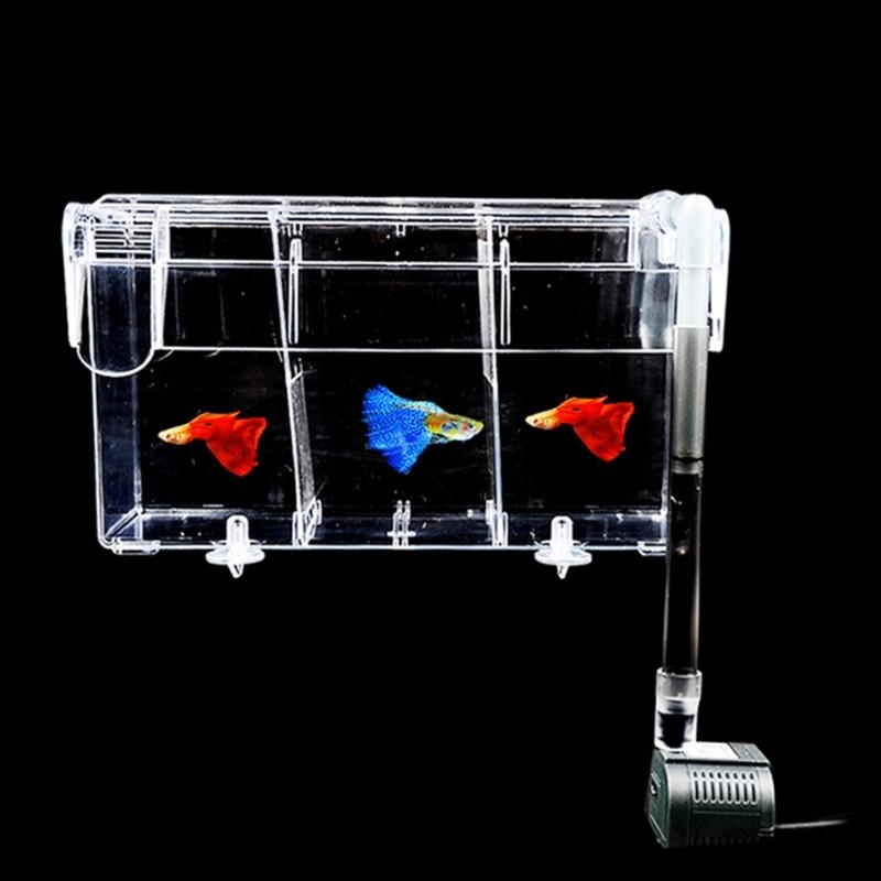 External Aquarium Breeder Box for FishTank Breeding Incubator Fish Fry Hatchery Fish Spawning Box Separation Tanks