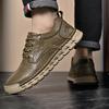 Fashion New Men's Casual Shoes High Quality Breathable Retro Leather Outdoor Shoes Soft Comfy Wear-resistant Men Designers Shoes Sneaker