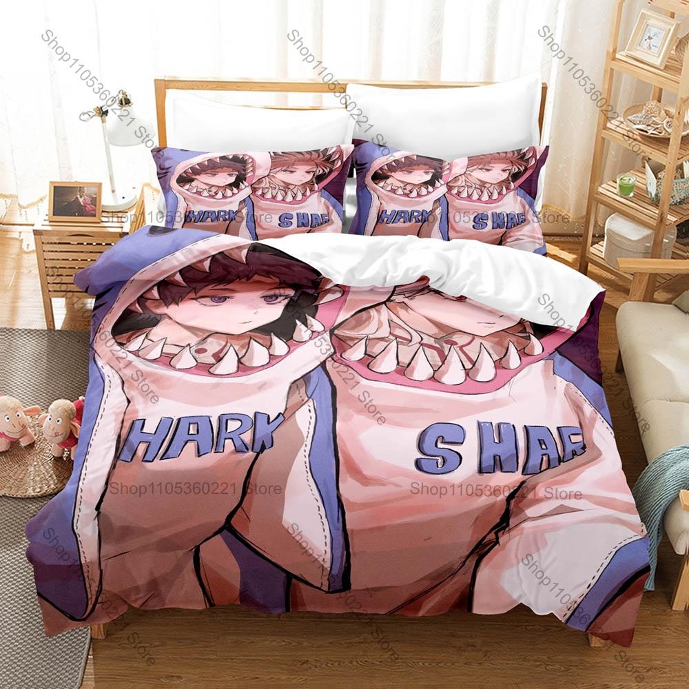 Dorohedoro Anime Manga 3D Print Bedding Set Duvet Cover + 2 Pillowcases Soft Polyester Bed Linen Bedroom Decor For Anime Fans