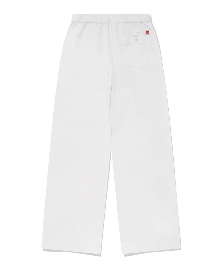 COVERNAT WOMAN Easy Elastic Cotton Pants White
