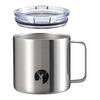 CAPTAIN STAG HD Mug, Double Stainless Steel, Vacuum Insulated, Keeps Drinks Hot or Cold, with Lid, 450ml, Silver, UE-3494