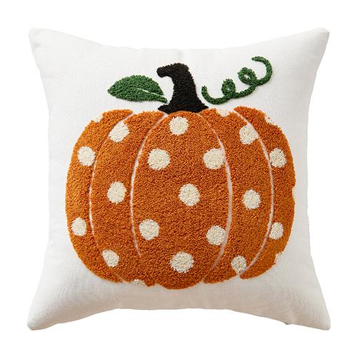 1PC LOZUJOJU Nordic Retro Style Plush Embroidered Pillowcase Halloween Style Cushion Cover for Sofa Living Room Bedroom Home Decor