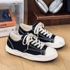 Men's Platform Sneakers Autumn Fashion Lace Up Outdoor Non Slip Canvas Shoes Comfortable Height Increase Low Help Casual Shoes