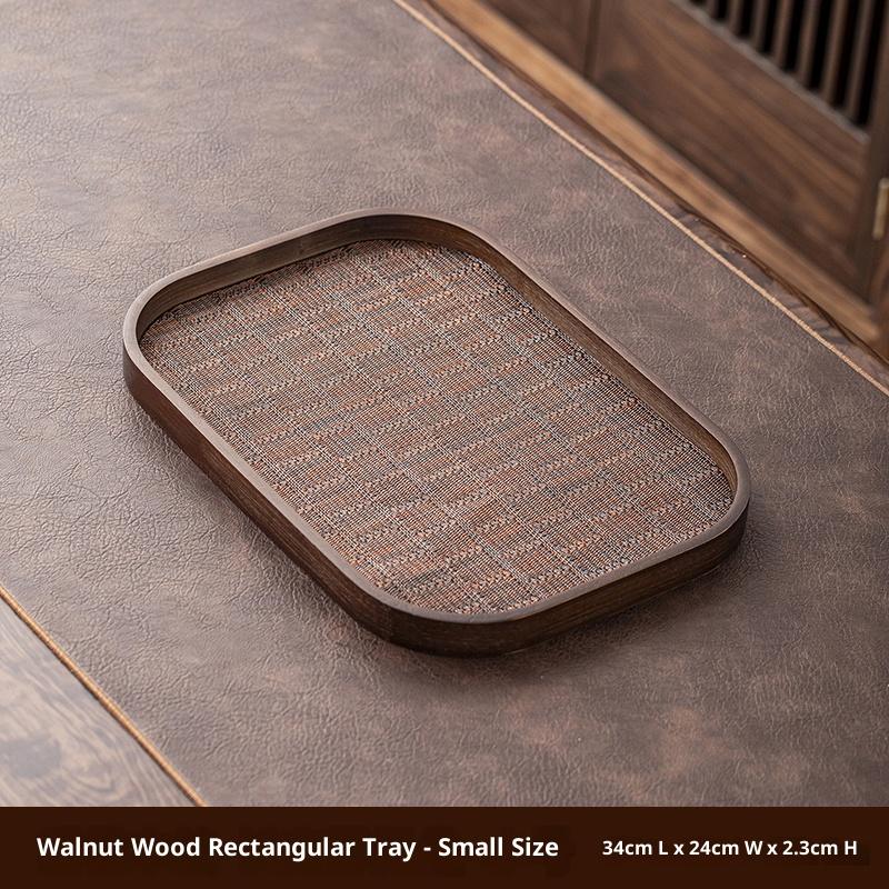 Gianxi Tray Home Wooden Plate Premium Coffee Dessert Plate Tea Tray Rectangular Teacup Tray Storage
