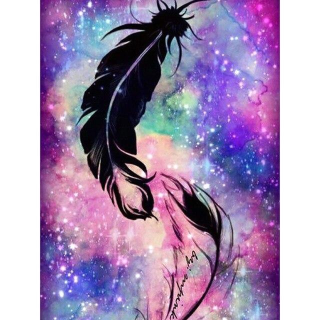 5D-Diamantgemälde zum Selbermachen, Traumfänger, Buchstabe, bunt, Kreuzstich, volle Runde, quadratisch, Diamant-Stickerei, Strasssteine, Heimdekoration