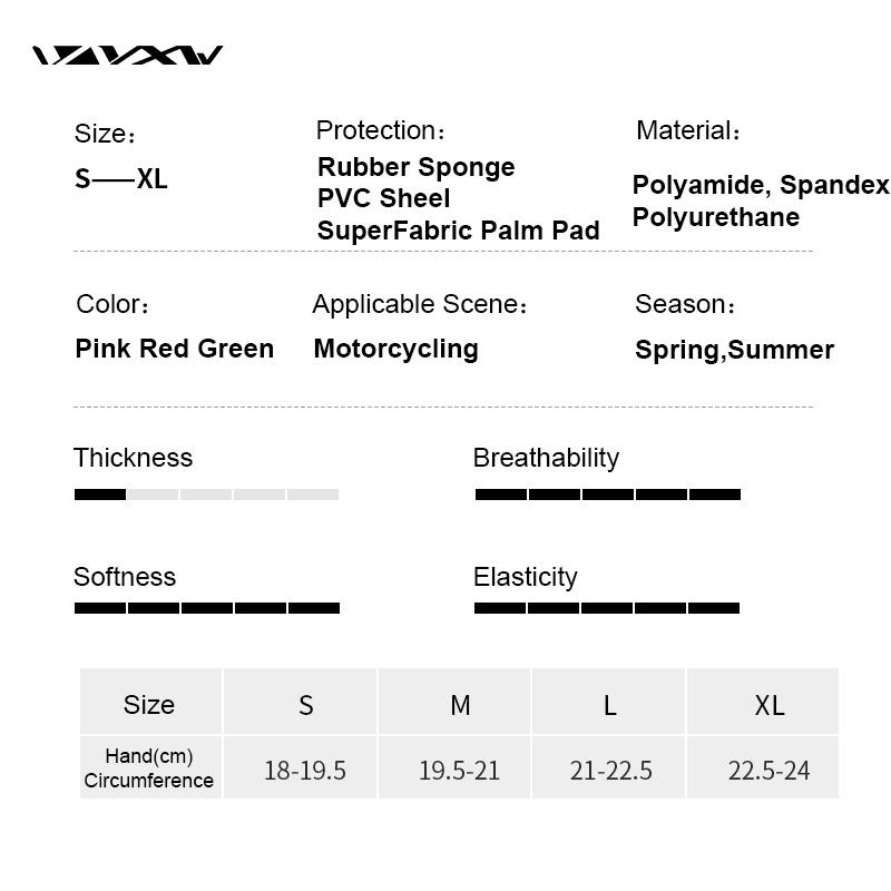VXW Motorradhandschuhe Schützende PVC-Schale Wasserdicht Touchscreen Rutschfest Vollfinger Moto Racing Motocross Guantes für Frauen