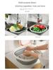 Portable Folding Basins Wash Basins Folding Laundry Plastic Tub Baby Bath Basin Laundry Tub Hanging Bathroom Kitchen Accessories