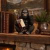 Talos Gorilla Weinflaschenhalter, Stabiler Einzelhalter, Langlebiger Harz-Affe für Küchentheke Bar