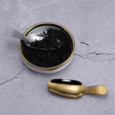 Mini-Löffel aus Edelstahl, für Küche, Gewürze, Gewürze, Zucker, Tee, Kaffee, kurz